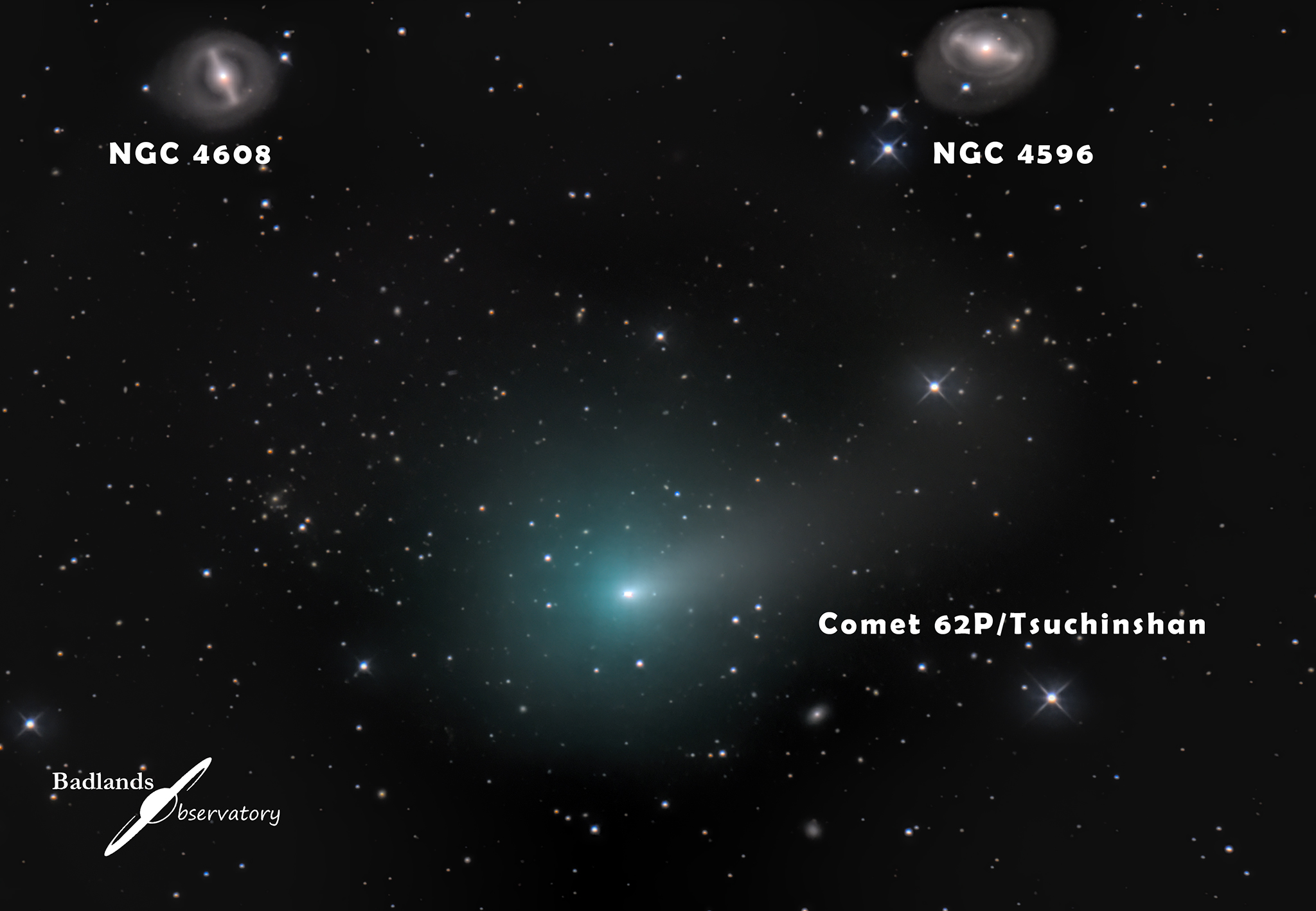 Supernova 2024gy imaged by Badlands Observatory, Jan. 30, 2024
